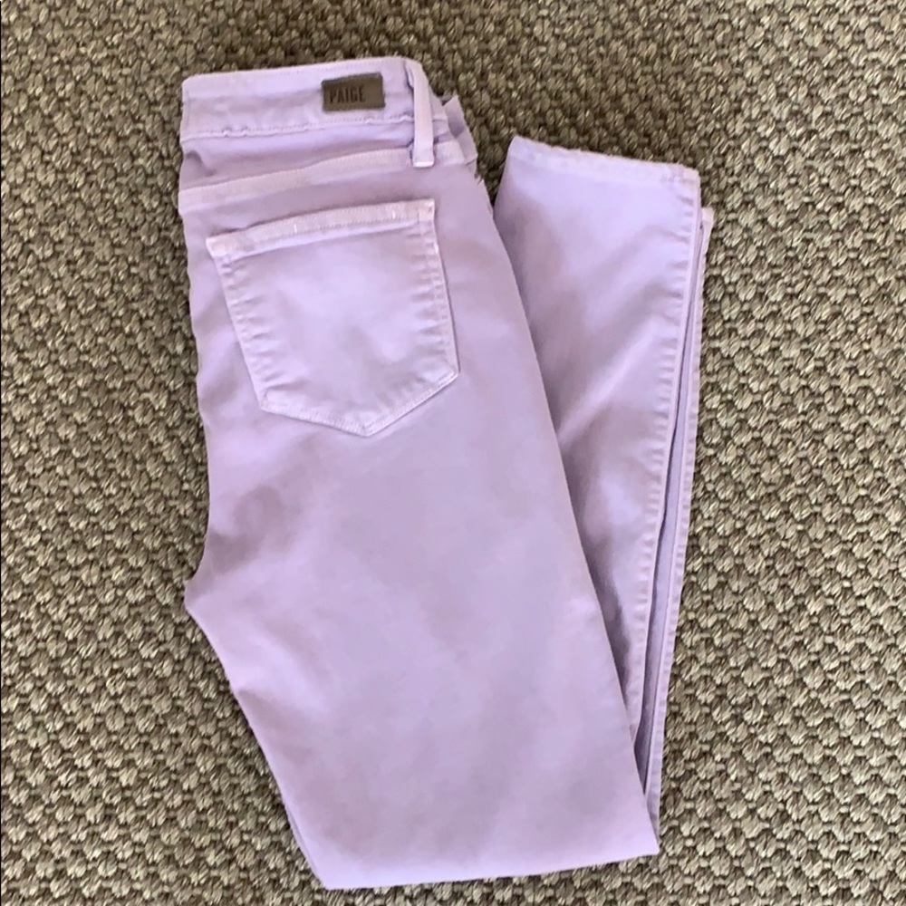 Paige Verdugo Ankle Purple Jeans